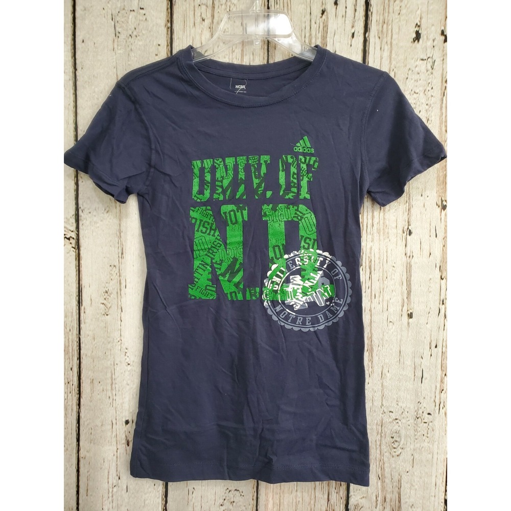 Outerstuff Girl's Large Notre Dame NCAA Short‎ Sleeve T‑Shirt Tee Shirt NEW